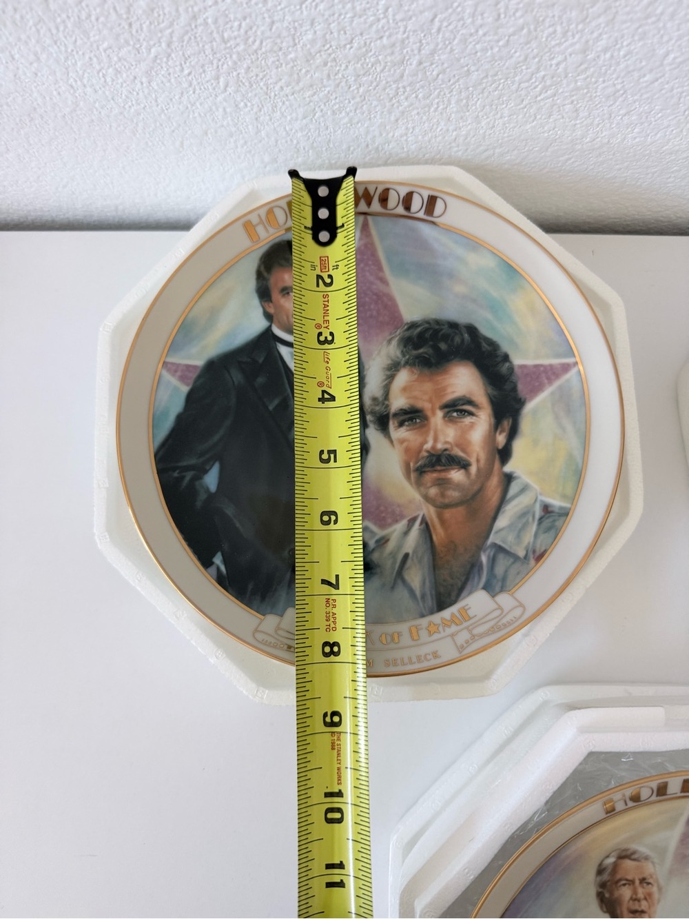 VTG Tom Selleck Hollywood Walk of Fame Plate Danbury Mint MCM #1233 - Picture 3 of 4